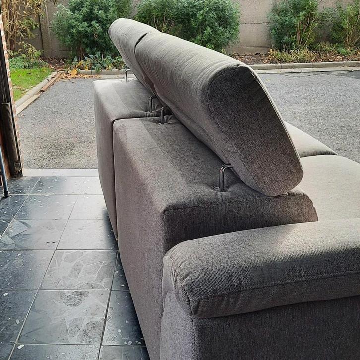 Zetel   grijze stof, Huis en Inrichting, Zetels | Zetels, Gebruikt, Stof, Ophalen