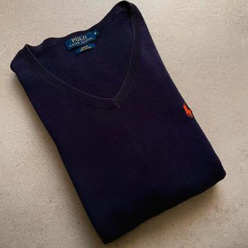 Marineblauwe trui van ralph lauren beschikbaar voor biedingen