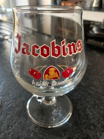 4 Jacobins kriek lambic glazen beschikbaar voor biedingen