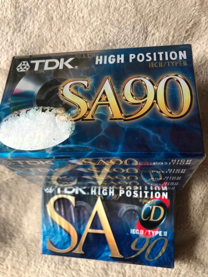 Cassettes audio TDK, Cd's en Dvd's, Cassettebandjes, Nieuw in verpakking, Onbespeeld, Met bewaardoos, rek of koffer, Ophalen of Verzenden