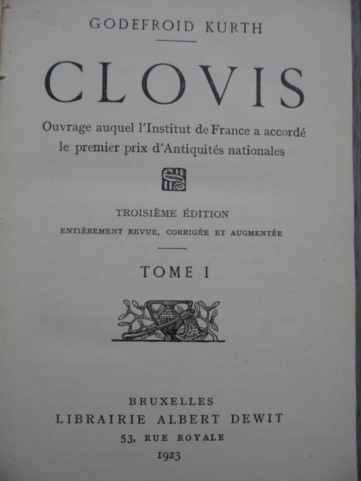 Clovis (1923), Antiek en Kunst, Antiek | Boeken en Manuscripten, Ophalen of Verzenden