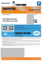Combi parking ticket the hive, Tickets en Kaartjes, Drie personen of meer, Meerdaags