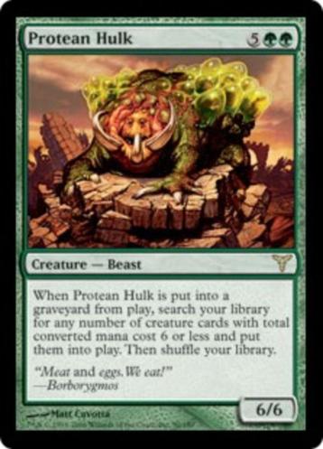 Protean Hulk - DIS - MTG - NM, Hobby en Vrije tijd, Verzamelkaartspellen | Magic the Gathering, Ophalen of Verzenden