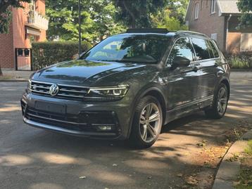 Tiguan 2.0TDI R-Line DSG, Autos, Cuir, Argent ou Gris, Noir, 5 portes