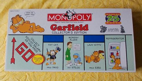 Garfield Monopoly 25 Years Collector's Edition, Hobby en Vrije tijd, Gezelschapsspellen | Bordspellen, Nieuw, Vijf spelers of meer