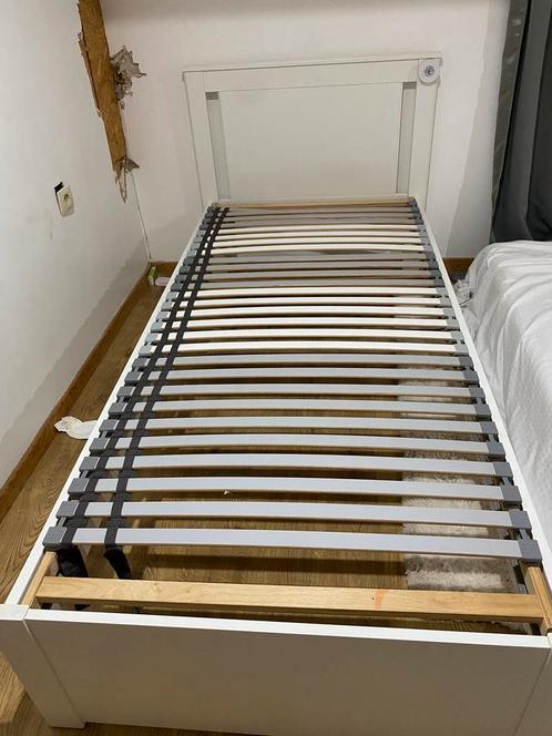 LIT SONGESAND IKEA, Huis en Inrichting, Slaapkamer | Slaapbanken, Nieuw, 100 cm, 200 cm, Eenpersoons, Wit, Ophalen