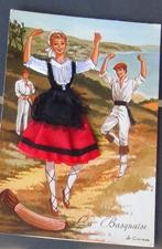 Postkaart met een genaaid kleedje, Ophalen of Verzenden, Gelopen, Overige thema's