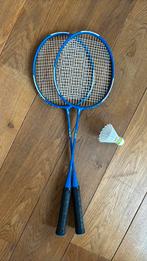 Batminton 2 rackets 1 bal, Sport en Fitness, Badminton, Ophalen, Zo goed als nieuw, Racket(s)