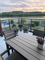 Tuintafel met 6 stoelen en 6 stoelkussens., Ophalen, Gebruikt, Eettafel, 6 zitplaatsen