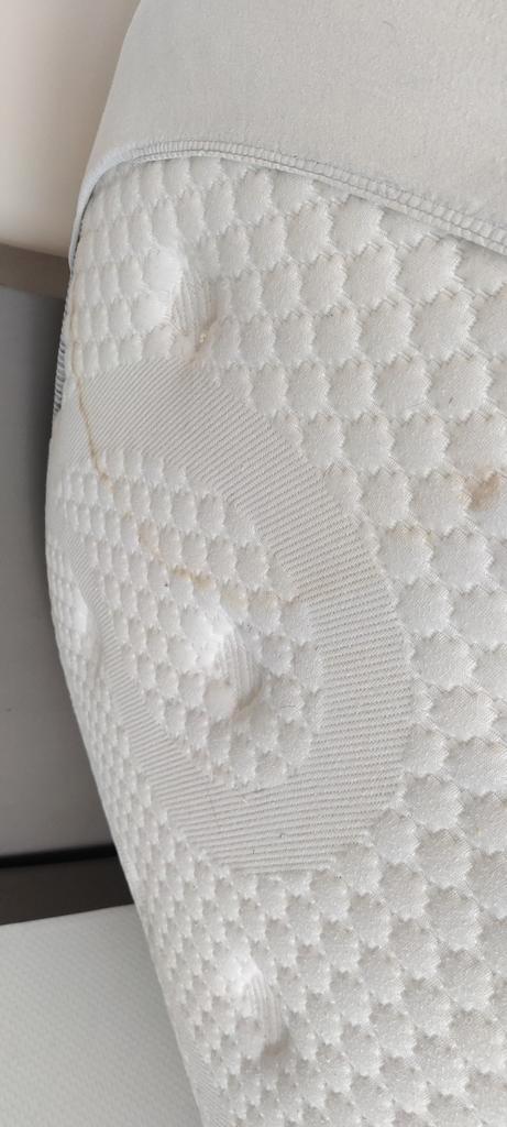 Matras en boxspring 180x200, Huis en Inrichting, Slaapkamer | Boxsprings, Gebruikt, 180 cm, 200 cm, Tweepersoons, Grijs, Ophalen