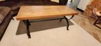 @ Table rustique bois massif pieds en fer forgé @