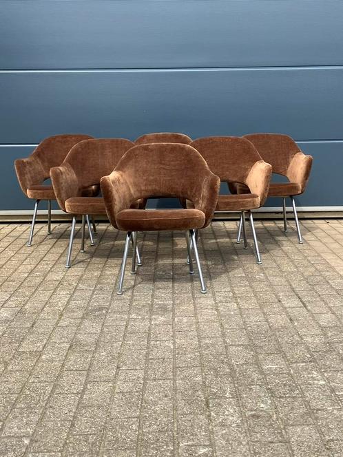 6x Knoll Conference Armchairs, très anciens, Eero Saarinen, Maison & Meubles, Chaises, Cinq, Six Chaises ou plus, Enlèvement ou Envoi