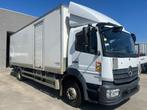 Mercedes Atego 1218 met kast 7,4m + laadklep topstaat, Auto's, Vrachtwagens, Automaat, Stof, Wit, Mercedes-Benz