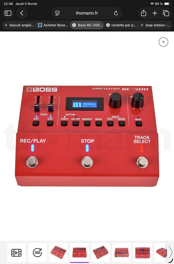 Boss RC-500 Loop Station, Musique & Instruments, Effets, Comme neuf, Enlèvement ou Envoi