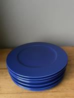 groot bord/ onderzetbord 31cm, kleur blauw, 8 stuks, Ophalen of Verzenden, Zo goed als nieuw, Bord(en), Effen