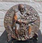 Colette Rodenfuser, bronzen plaque, Saint Grégoire, 8/10, Ophalen of Verzenden, Gebruikt, Beeld(je)