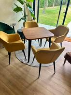 Set tafel en 4 stoelen., Huis en Inrichting, Stoelen, Ophalen, Zo goed als nieuw
