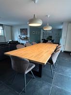 Mooie eiken tafel XL met 8 stoelen te koop, Huis en Inrichting, Ophalen, Zo goed als nieuw