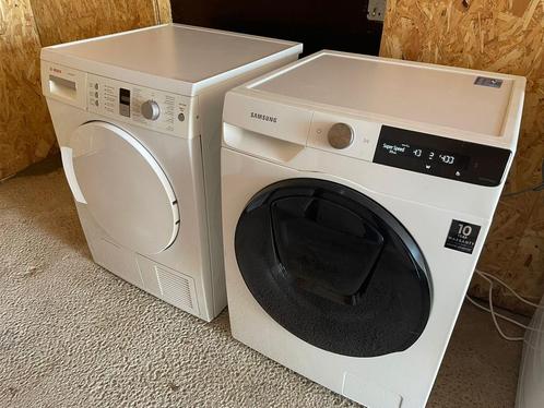 Samsung wasmachine + Bosch droger, Elektronische apparatuur, Was-droogcombinaties, Zo goed als nieuw, Ophalen of Verzenden