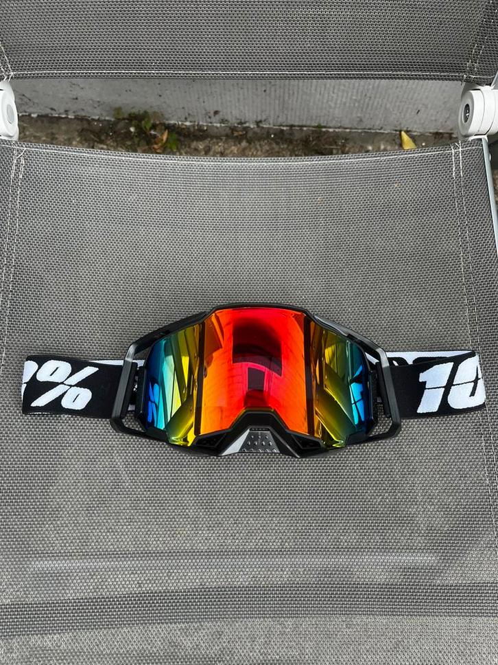 Motocross bril 100%, Motoren, Kleding | Motorkleding, Motorcrosskleding, Dames, Heren, Nieuw zonder kaartje, Ophalen of Verzenden