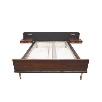 VIntage 2-persoonsbed / bed jaren '60 '70 midcentury design beschikbaar voor biedingen
