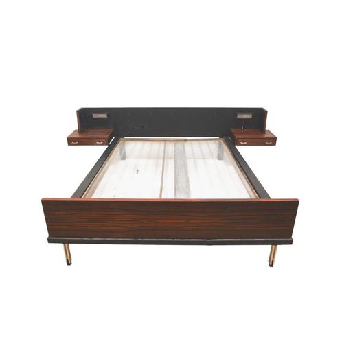 VIntage 2-persoonsbed / bed jaren '60 '70 midcentury design, Huis en Inrichting, Slaapkamer | Bedden, Tweepersoons, 140 cm, 200 cm