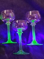 3 uranium glaasjes/ ouraline, Ophalen of Verzenden
