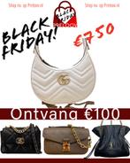 Gucci GG Marmont Mini Half Moon Schoudertas Wit Preloved, Bijoux, Sacs & Beauté, Sacs | Sacs Femme, Enlèvement ou Envoi, Neuf