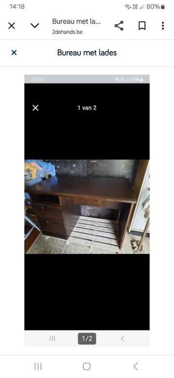 Bureau met lades 115x65x74  beschikbaar voor biedingen