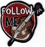 Follow Me Cello stoffen opstrijk patch embleem, Verzenden, Nieuw