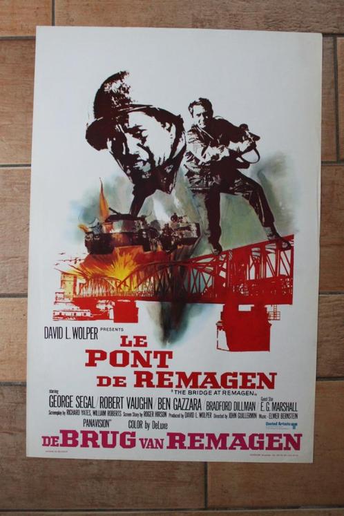 filmaffiche The Bridge At Remagen 1969 filmposter, Verzamelen, Posters, Zo goed als nieuw, Film en Tv, A1 t/m A3, Rechthoekig Staand