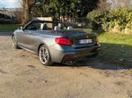 220 i cabrio M sport,2000 cc,automaat,navigatie,leder, Autos, Cuir, Argent ou Gris, Cabriolet, Entretenue par le concessionnaire