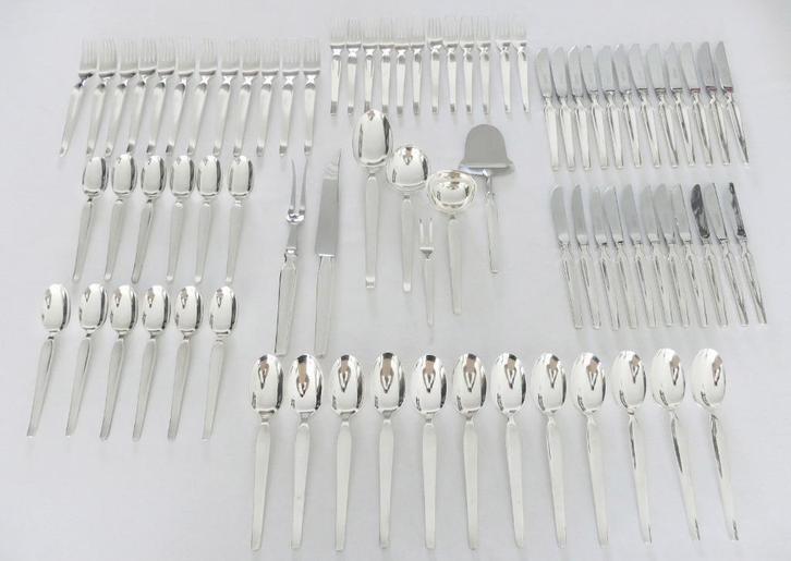 Gero - Evolution - Verzilverde bestekset - 78st. - 1956-1971, Antiek en Kunst, Antiek | Bestek, Verzenden