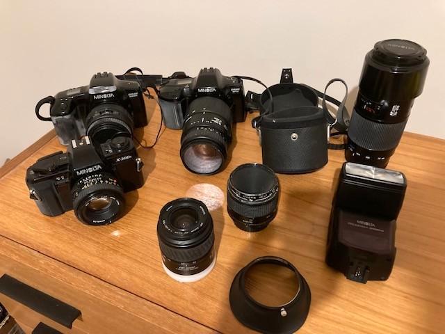 Unieke collectie vintage fototoestellen en accessoires, Verzamelen, Foto-apparatuur en Filmapparatuur, Ophalen