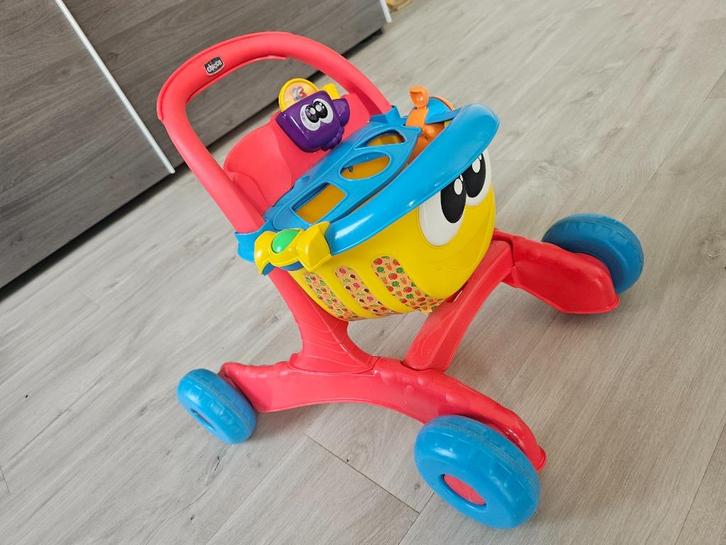 Chicco Winkelwagen / loopwagen Happy Shopping, Kinderen en Baby's, Speelgoed | Babyspeelgoed, Gebruikt, Overige typen, Met wieltjes