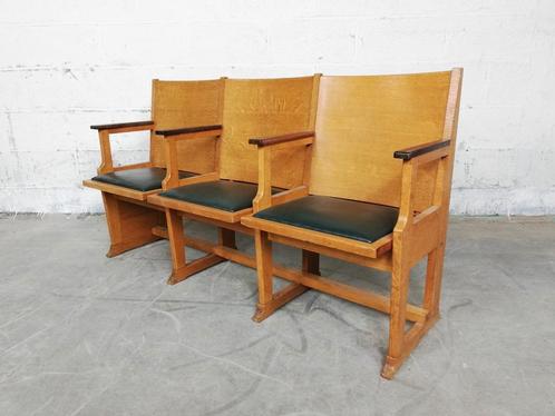 Prachtige oude theaterbank, Antiek en Kunst, Antiek | Meubels | Stoelen en Sofa's, Ophalen