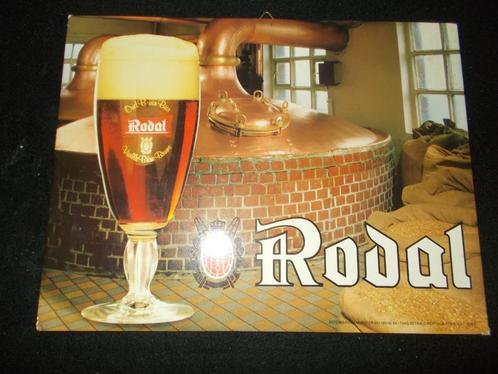 Rodal -bier- klein karton - 1982 - De Neve - Schepdaal, Verzamelen, Biermerken, Gebruikt, Reclamebord, Plaat of Schild, Stella Artois