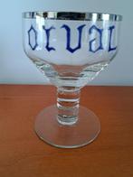 Verre Orval émaillé ( écriture gothique ), Verzamelen, Glas en Drinkglazen, Ophalen, Zo goed als nieuw, Bierglas
