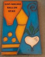 Houten vintage paneel sint niklaas ballonstad, Ophalen of Verzenden