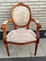 Antieke armstoel LOUIS QUINZE., Huis en Inrichting, Stoelen, Ophalen, LOUIS QUINZE, Zo goed als nieuw, Stof