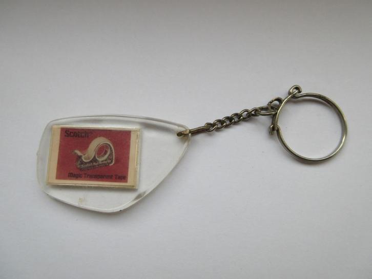Vintage sleutelhanger SCOTCH THINK 3M verzamelen, Verzamelen, Sleutelhangers, Ophalen