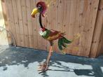 Décoration grand oiseau en fer forgé, comme neuf, Ophalen, Zo goed als nieuw, Metaal, Dierenbeeld