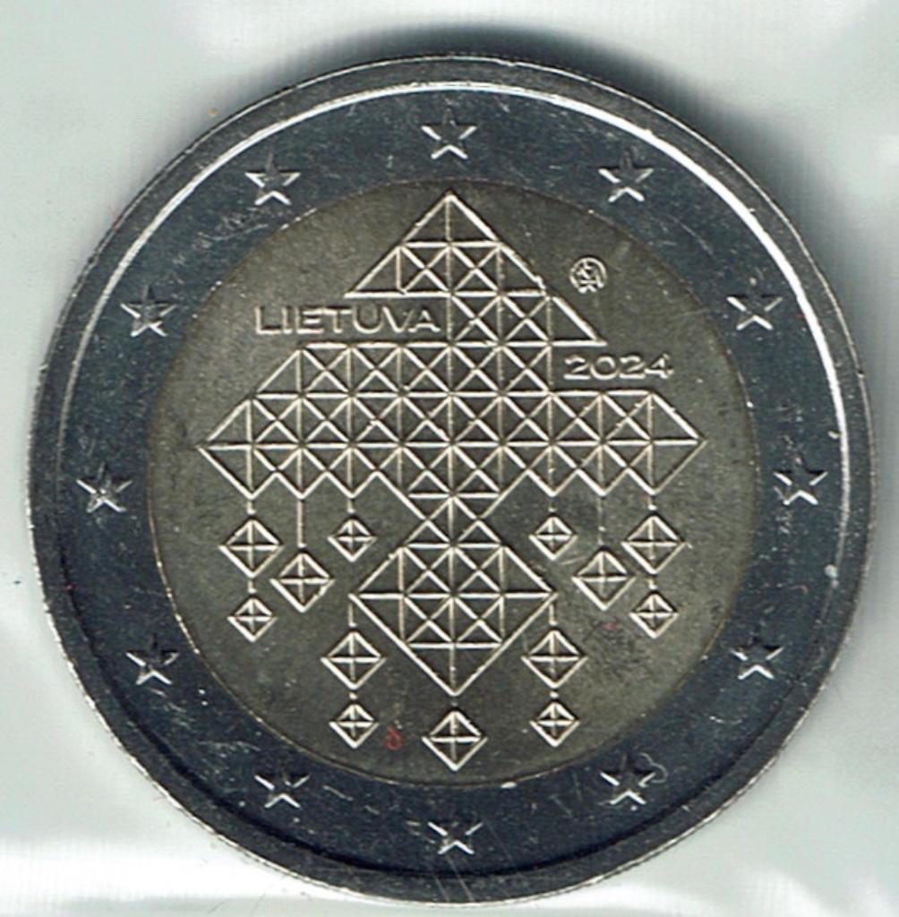 2 euro 2024 Litouwen Stromobiel UNC, Verzenden, Overige landen, 2 euro, Losse munt