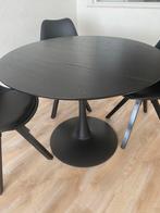 zwart salon tafel en stoelen bieden!, Maison & Meubles, Tables | Tables à manger, Enlèvement ou Envoi