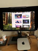 Mac Mini en Benq scherm 27", Ophalen, 256 GB, Zo goed als nieuw, 27"