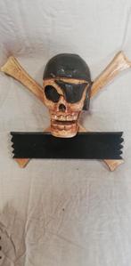 croix tête de mort 30 cm avec plaque avec ou sans texte, Antiquités & Art, Enlèvement ou Envoi