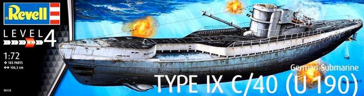 Revell 05133 U boot, Hobby en Vrije tijd, Modelbouw | Boten en Schepen, Nieuw, 1:50 tot 1:200, Revell, Ophalen of Verzenden