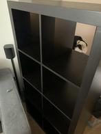 IKEA , kallax zwart, 147 x 77 cm, Huis en Inrichting, Kasten | Boekenkasten, 50 tot 100 cm, 100 tot 150 cm, Met plank(en), Gebruikt