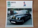 Bristol - Edito Service kaarten auto bouwperiode 1953-1992, Verzamelen, Auto's, Ophalen of Verzenden, Zo goed als nieuw