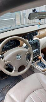 Jaguar LPG X-type V6 2.1 LPI (PRINS) slechts 157.000 km, Auto's, Beige, Blauw, Leder, Parkeersensor